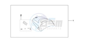 CBF1000TA France - (F / ABS CMF) drawing SEAT COWL*NHA48M*