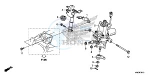 TRX500FA6G TRX500FA Australia - (U) drawing STEERING SHAFT (EPS)