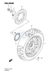 UH200 ABS BURGMAN EU drawing REAR WHEEL