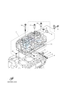 EDL13000STE 1647 (Q9CH) drawing CYLINDER HEAD