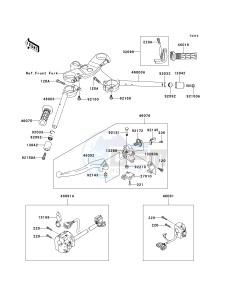 ZX 600 B [NINJA ZX-6RR] (K1) [NINJA ZX-6RR] drawing HANDLEBAR