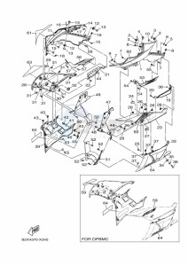 YZF320-A (B2X4) drawing COWLING 1