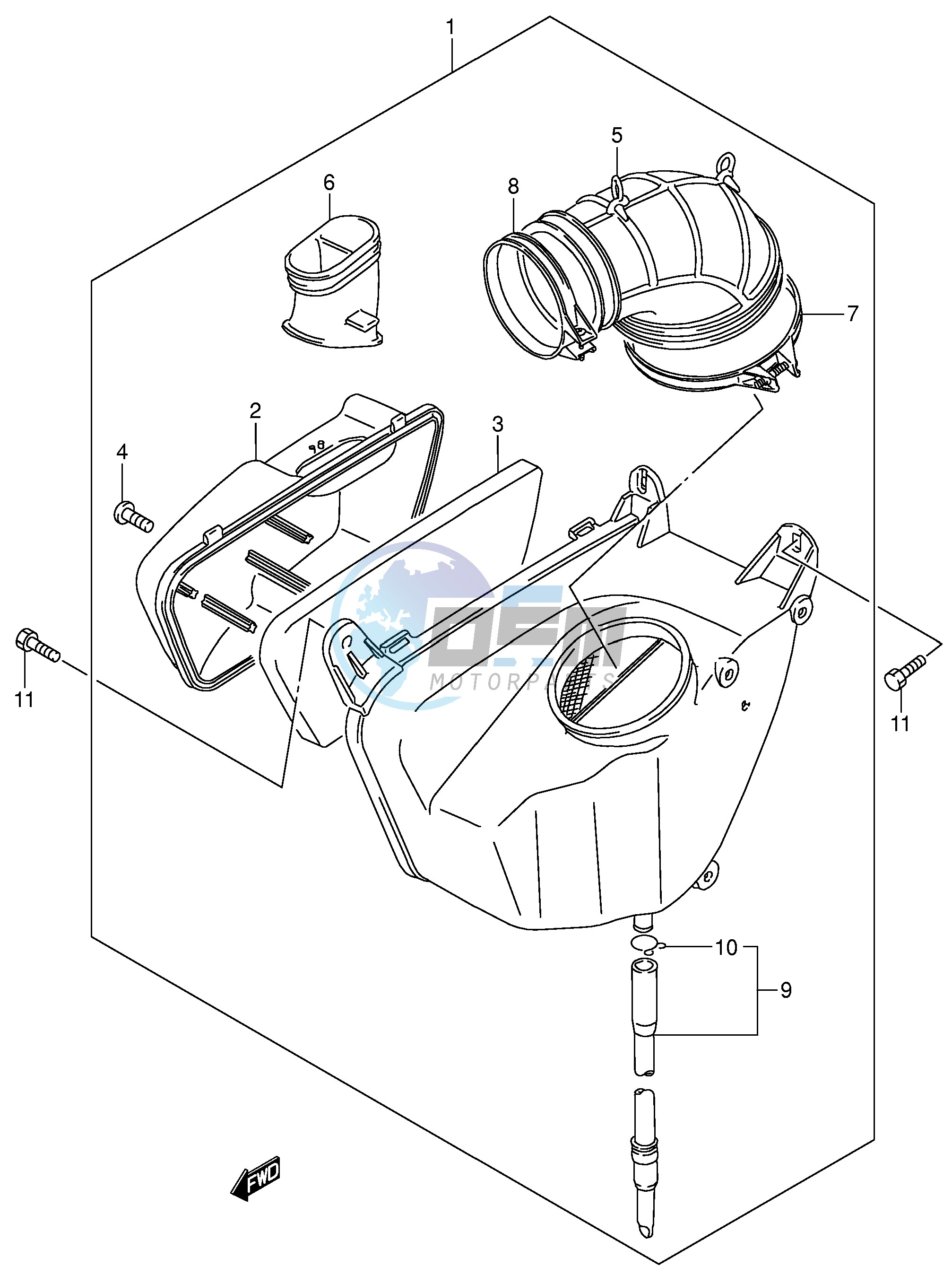 AIR CLEANER (REAR)