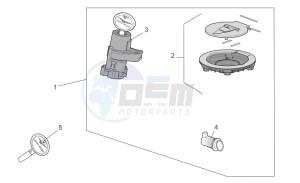 Griso V 8V 1200 drawing Lock hardware kit