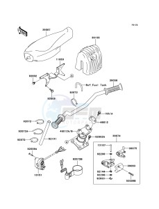 JET SKI 900 STX JT900-E2 FR drawing Handlebar