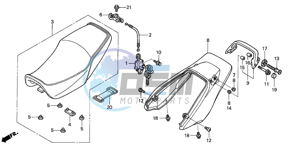 SEAT/REAR COWL