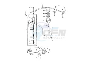 FZ1-S FAZER 1000 drawing REAR MASTER CYLINDER