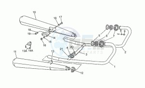 V 65 650 Polizia - PA NuovoTipo Polizia/PA NuovoTipo drawing Exhaust unit