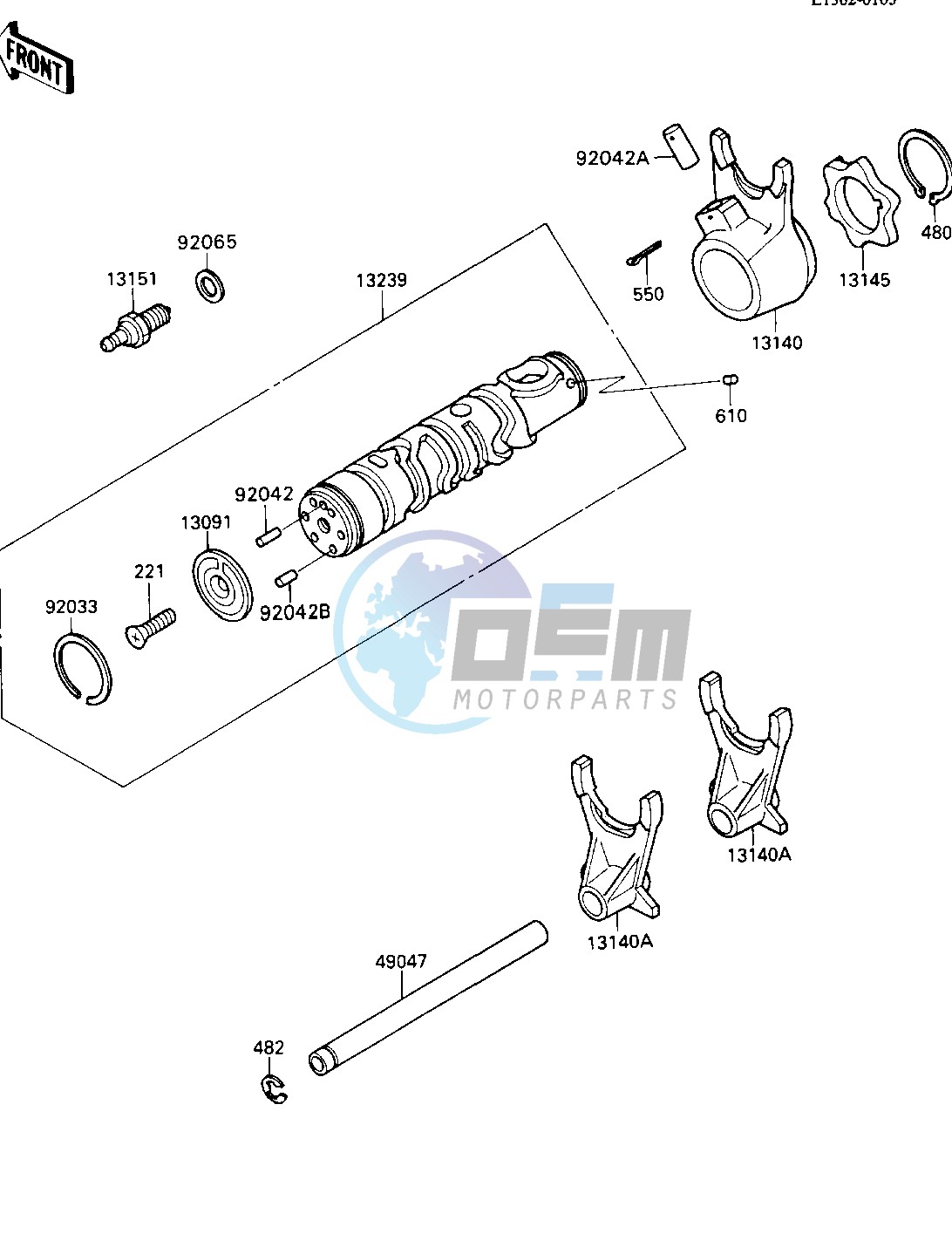 GEAR CHANGE DRUM_SHIFT FORK-- S- -