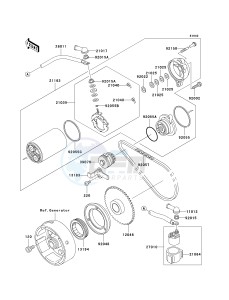 KVF 300 A [PRAIRIE 300 4X4] (A1-A4) [PRAIRIE 300 4X4] drawing STARTER MOTOR