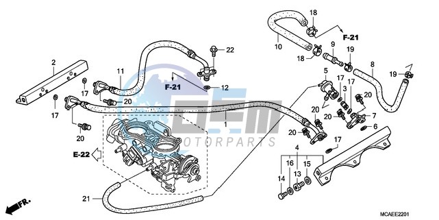 THROTTLE BODY (TUBING)