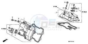 XL1000VA9 Ireland - (EK / ABS) drawing CYLINDER HEAD COVER