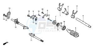 VT1100C3 drawing GEARSHIFT DRUM