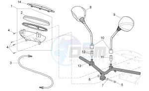 Scarabeo 50 2t drawing Handlebar - Dashboard