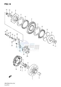 DR-Z70 EU drawing CLUTCH