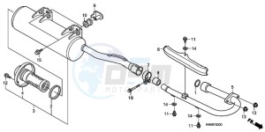 TRX250X9 Australia - (U) drawing MUFFLER