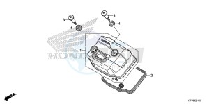 CBR125RTF CBR125RT UK - (E) drawing CYLINDER HEAD COVER