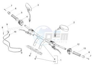 Audace 1400 1380 drawing Handlebar