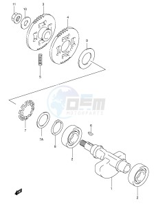 AN400 (E2) Burgman drawing CRANK BALANCER