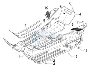 S 50 2T (25 Kmh) B-NL drawing Central cover - Footrests