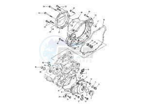 YZ F 250 drawing CRANKCASE COVER