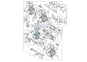 YZF R THUNDER CAT 600 drawing CARBURETOR