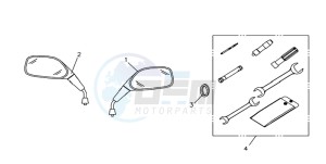 QUAD LANDER 300SL drawing MIRRORS L / R