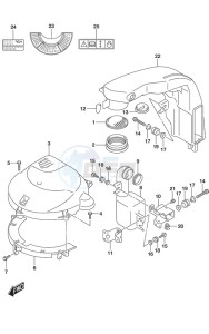 DF 200A drawing Silencer/Ring Gear Cover