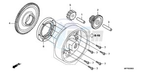 CB13009 Australia - (U / MME TWO) drawing STARTING CLUTCH