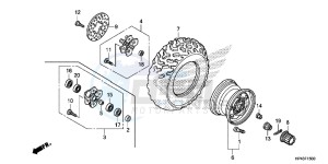 TRX420FPMD TRX420 Europe Direct - (ED) drawing FRONT WHEEL