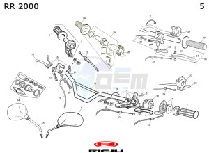 RR-50-GREEN drawing HANDLEBAR - CONTROLS