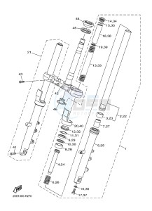 XJ6F 600 DIVERSION F (1CWJ) drawing FRONT FORK