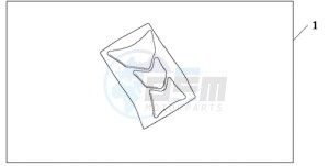 CBR600RA9 Europe Direct - (ED / ABS) drawing TANK PAD HRC LOGO