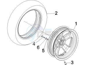 Granturismo 125 L Potenziato drawing Front wheel