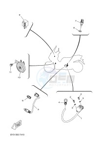 CZD300-A X-MAX 300 (BY31 BY31 BY31 BY31 BY31) drawing ELECTRICAL 2