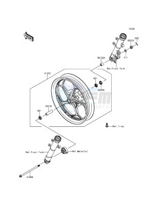 Z250SL_ABS BR250FFF XX (EU ME A(FRICA) drawing Front Hub