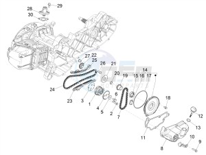 SPRINT 50 4T-3V E2 NOABS (NAFTA) drawing Oil pump