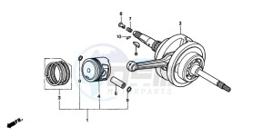 FES250 FORESIGHT drawing CRANKSHAFT/PISTON