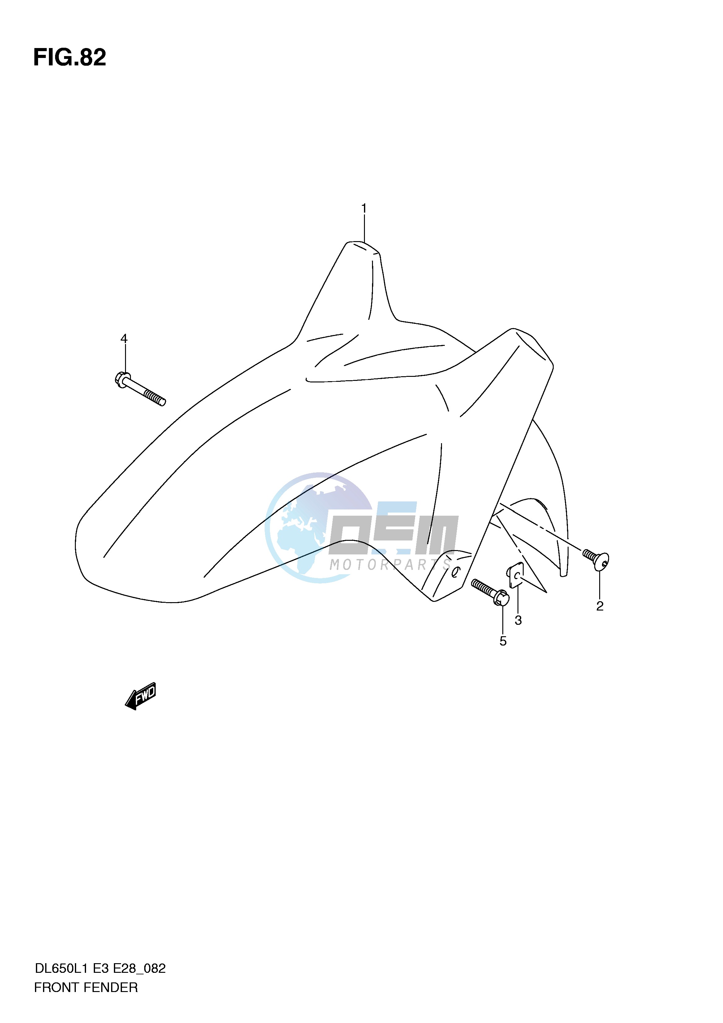 FRONT FENDER (DL650L1 E33)