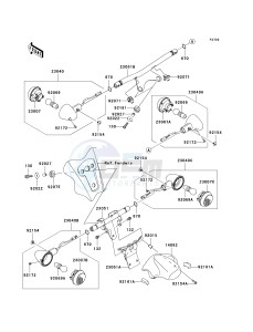 VN 1700 C [VULVAN 1700 NOMAD] (9FA) C9FA drawing TURN SIGNALS