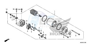 NC700DC Integra E drawing STARTING MOTOR