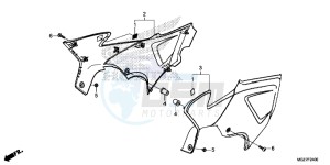 CB500XE CB500X ABS UK - (E) drawing SIDE COVER