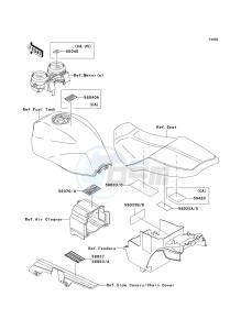 ZR 1200 A [ZX 1200 R] (A1-A3) drawing LABELS