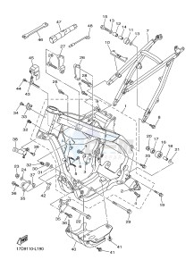 YZ250F (17DH 17DJ 17DK 17DL) drawing FRAME