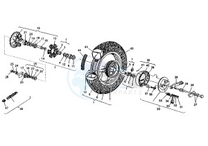 ROADSTER 125 drawing REAR WHEEL