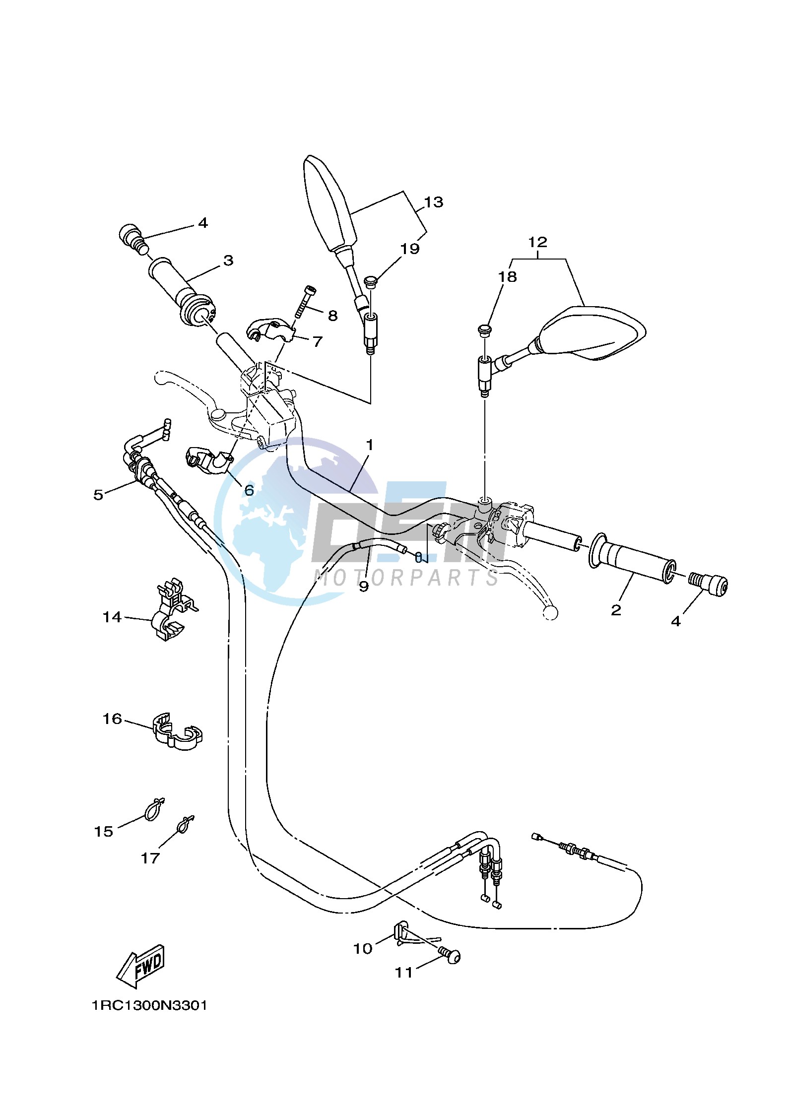 STEERING HANDLE & CABLE