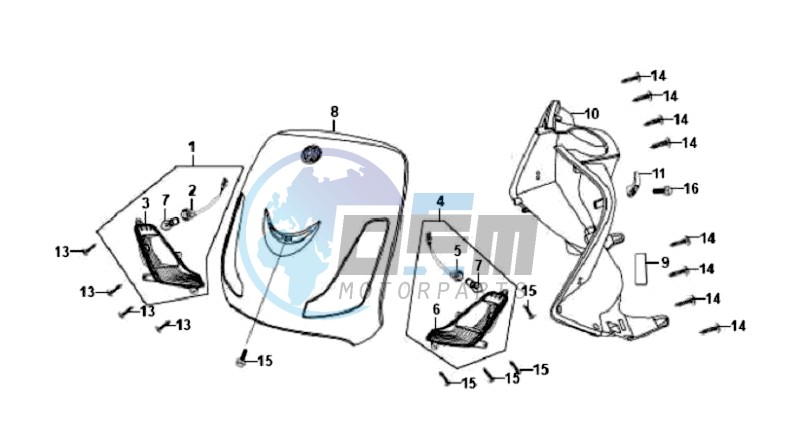 FR PLATE / INNER PROTECTOR / INDICATORS