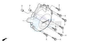 CBR1000RR drawing LEFT CRANKCASE COVER