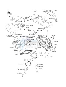 JT 1500 F [ULTRA 260LX] (F9F) F9F drawing HULL MIDDLE FITTINGS