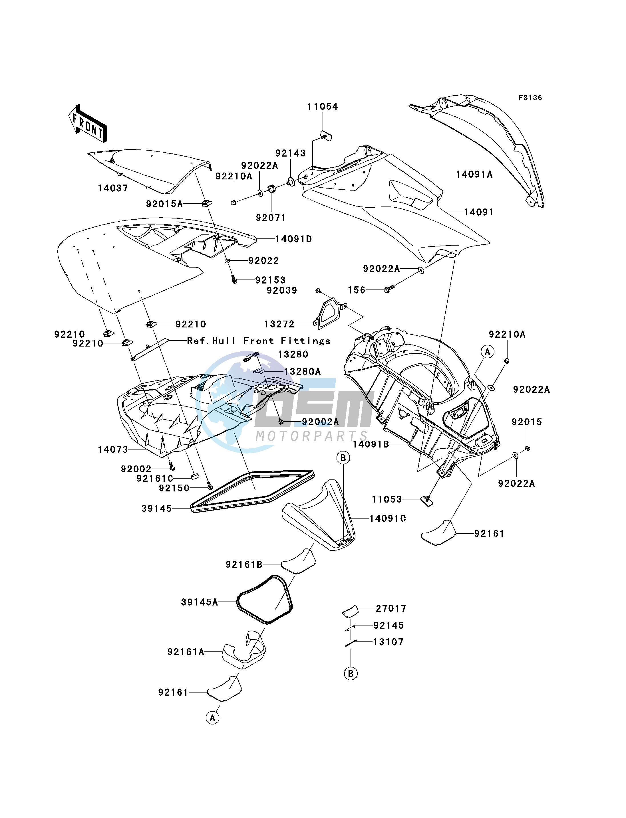 HULL MIDDLE FITTINGS